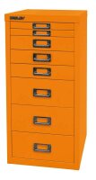 BISLEY MultiDrawer™ L298 Schubladenschrank orange 8 Schubladen 27,8 x 38,0 x 59,0 cm, 1 St.