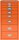 BISLEY MultiDrawer™ L298 Schubladenschrank orange 8 Schubladen 27,8 x 38,0 x 59,0 cm, 1 St.