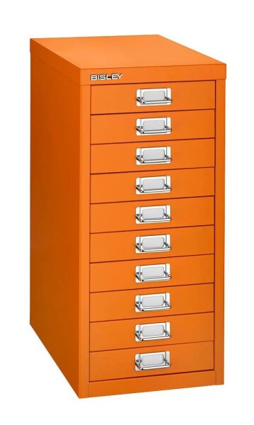BISLEY MultiDrawer™ L2910 Schubladenschrank orange 10 Schubladen 27,8 x 38,0 x 59,0 cm, 1 St.
