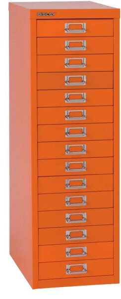 BISLEY MultiDrawer™ L3915 Schubladenschrank orange 15 Schubladen 27,8 x 38,0 x 85,7 cm, 1 St.