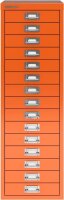 BISLEY MultiDrawer™ L3915 Schubladenschrank orange 15 Schubladen 27,8 x 38,0 x 85,7 cm, 1 St.