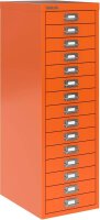 BISLEY MultiDrawer™ L3915 Schubladenschrank orange 15 Schubladen 27,8 x 38,0 x 85,7 cm, 1 St.