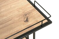 HAKU Möbel Beistelltisch rechteckig MDF-Platte schwarz, braun 45,0 x 45,0 x 60,0 cm, 1 St.