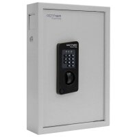 ROTTNER KeyTronic 48 Schlüsseltresor grau mit 48 Haken, Elektronikschloss, 30,0 x 11,0 x 45,0 cm, 1 St.