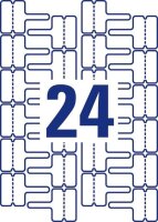 AVERY Zweckform Kabelbeschriftungs-Etiketten L7950-20 weiß 60,0 x 40,0 mm, 20 Blatt