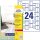 AVERY Zweckform Kabelbeschriftungs-Etiketten L7950-20 weiß 60,0 x 40,0 mm, 20 Blatt