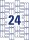 AVERY Zweckform Kabelbeschriftungs-Etiketten L7950-20 weiß 60,0 x 40,0 mm, 20 Blatt