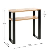 HAKU Möbel Konsolentisch rechteckig MDF-Platte...