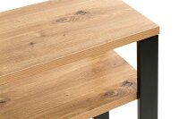 HAKU Möbel Konsolentisch rechteckig MDF-Platte schwarz, braun 70,0 x 28,0 x 75,0 cm, 1 St.