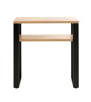 HAKU Möbel Konsolentisch rechteckig MDF-Platte schwarz, braun 70,0 x 28,0 x 75,0 cm, 1 St.