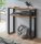 HAKU Möbel Konsolentisch rechteckig MDF-Platte schwarz, braun 70,0 x 28,0 x 75,0 cm, 1 St.