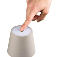 Idena 50153 Touch LED Tischlampe grau