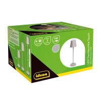 Idena 50153 Touch LED Tischlampe grau