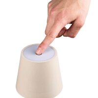 Idena 50152 Touch LED Tischlampe beige