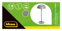 Idena Tango Touch LED Tischlampe grau