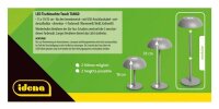 Idena Tango Touch LED Tischlampe grau