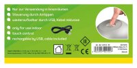 Idena Tango Touch LED Tischlampe grau