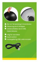 Idena Fado Touch LED Tischlampe schwarz