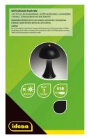 Idena Fado Touch LED Tischlampe schwarz
