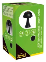 Idena Fado Touch LED Tischlampe schwarz