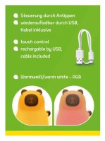 Idena Capybara LED Nachtlicht beige, 1 St.