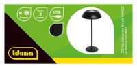 Idena Tango Touch LED Tischlampe schwarz