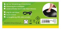 Idena Tango Touch LED Tischlampe schwarz