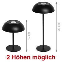 Idena Tango Touch LED Tischlampe schwarz