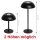 Idena Tango Touch LED Tischlampe schwarz