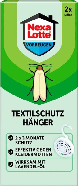Nexa Lotte® Mottenschutz Textilschutz Hänger weiß, 2 St.