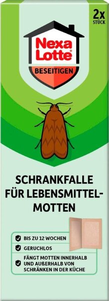 Nexa Lotte® Mottenschutz Lebensmittel braun, 2 St.