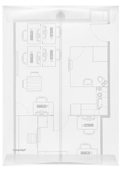 FolderSys Dokumententaschen DIN A4 transparent glatt 0,20 mm, 10 St.