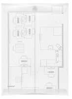 FolderSys Dokumententaschen DIN A4 transparent glatt 0,20...