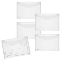 FolderSys Dokumententaschen DIN A4 transparent glatt 0,20...