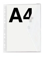 FolderSys Dokumententaschen DIN A4 transparent genarbt 0,20 mm, 10 St.