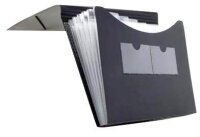 FolderSys Fächermappe 5 Fächer schwarz, 1 St.