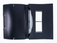 FolderSys Fächermappe 5 Fächer schwarz, 1 St.