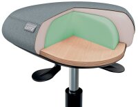 LEITZ Sitz- & Stehhocker Ergo Active 65770095 grau, 1 St.