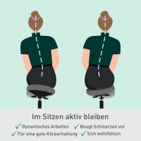 LEITZ Sitz- & Stehhocker Ergo Active 65770095 grau, 1 St.