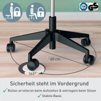 LEITZ Sitz- & Stehhocker Ergo Active 65770095 grau, 1 St.