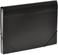 FolderSys Fächermappe 12 Fächer schwarz, 1 St.