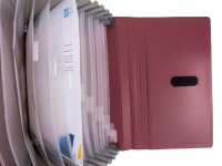 FolderSys Fächermappe 12 Fächer rot, 1 St.