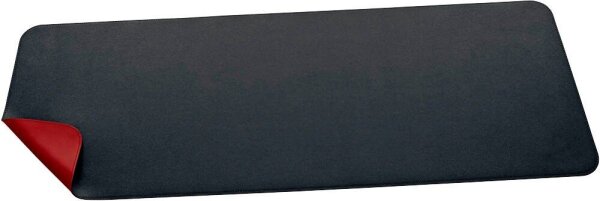 SIGEL Schreibtischunterlage schwarz/rot Lederimitat 80,0 x 30,0 cm, 1 St.