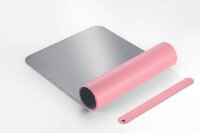 SIGEL Schreibtischunterlage rosa/silber Lederimitat 80,0 x 30,0 cm, 1 St.