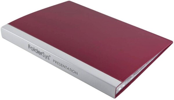 FolderSys FolderSys® Sichtbuch DIN A4, 40 Hüllen bordeaux, 1 St.
