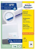 AVERY Zweckform Etiketten 3475 weiß 70,0 x 36,0 mm,...
