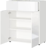 GERMANIA Kommode Oakland, 3696-84 weiß 83,0 x 42,0 x 102,0 cm, 1 St.