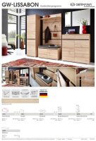 GERMANIA Garderobenschrank Lissabon, 3476-228 edelbuche 4 Fachböden 54,0 x 40,0 x 200,0 cm