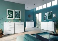 GERMANIA Sideboard Oakland, 3697-84 weiß 134,0 x 42,0 x 102,0 cm, 1 St.