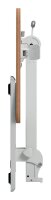 LEITZ Ergo Compact höhenverstellbarer Schreibtisch weiß rechteckig, A-Fuß-Gestell weiß 65,0 x 46,0 cm